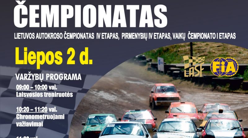 Lietuvos autokroso čempionatas - 4etapai