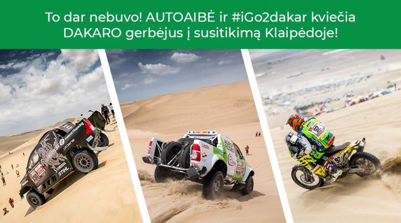 Autoaibė ir #iGo2dakar kviečia Dakaro gerbėjus į susitikimą!