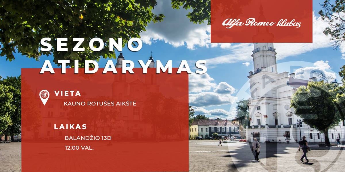 Alfa Romeo klubo šiltojo sezono atidarymo šventė Kauno Rotušėje