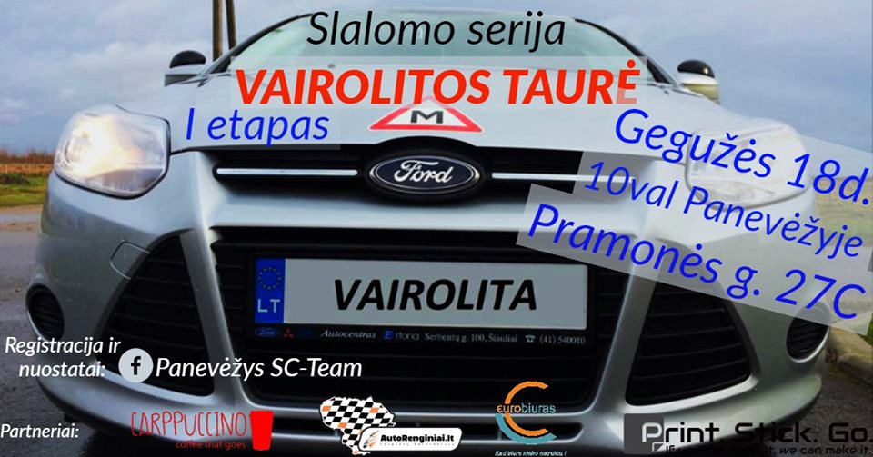Slalomo serija "Vairolitos taurė I etapas"