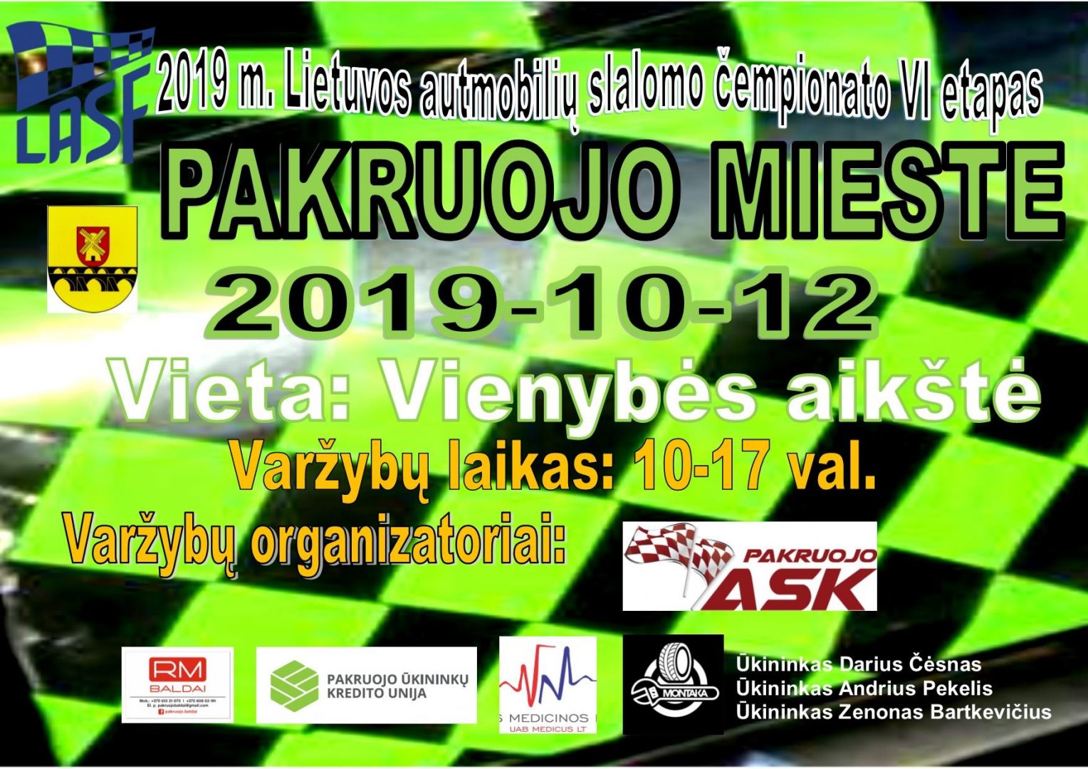 2019 m. Lietuvos automobilių slalomo čempionato VI etapas