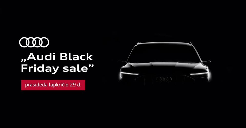 Audi Black Friday sale atidarymo renginys Klaipėdoje