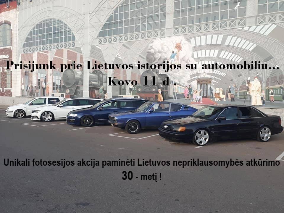 Prisijunk prie Lietuvos istorijos su automobiliu
