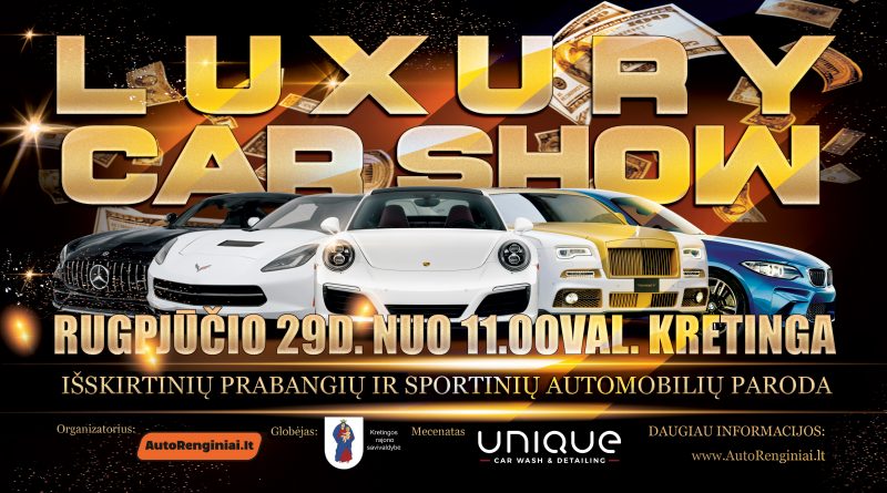 Luxury Car Show - Išskirtinių prabangių automobilių paroda
