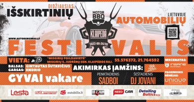 Didžiausias išskirtinių automobilių festivalis Lietuvoje – Klaipėda Motor BBQ 2021 powered by Insane Performance