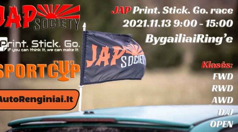 JAP Print. Stick. Go. race