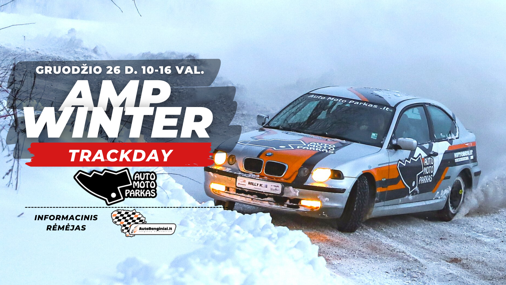 AMP Winter Trackday! + Nemokama atskira trasa!