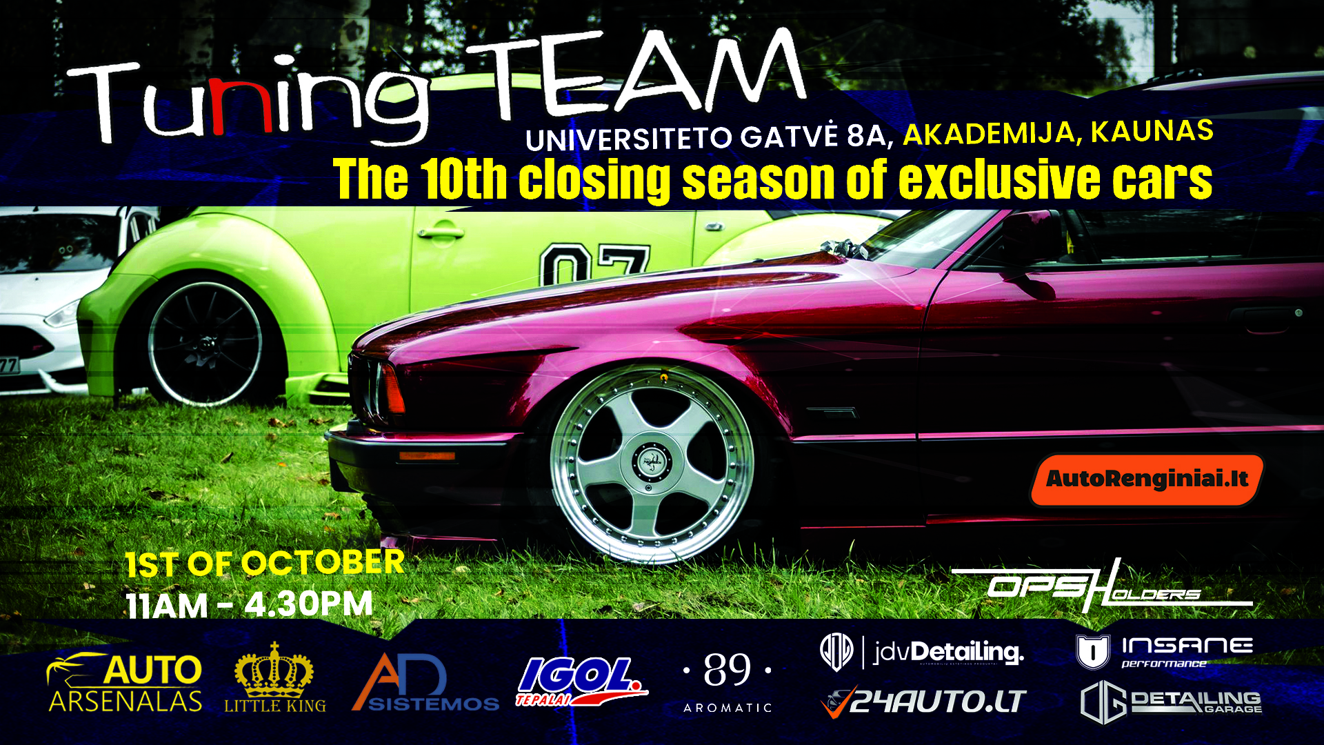 Tuning Team 10-asis išskirtinių automobilių sezono uždarymas