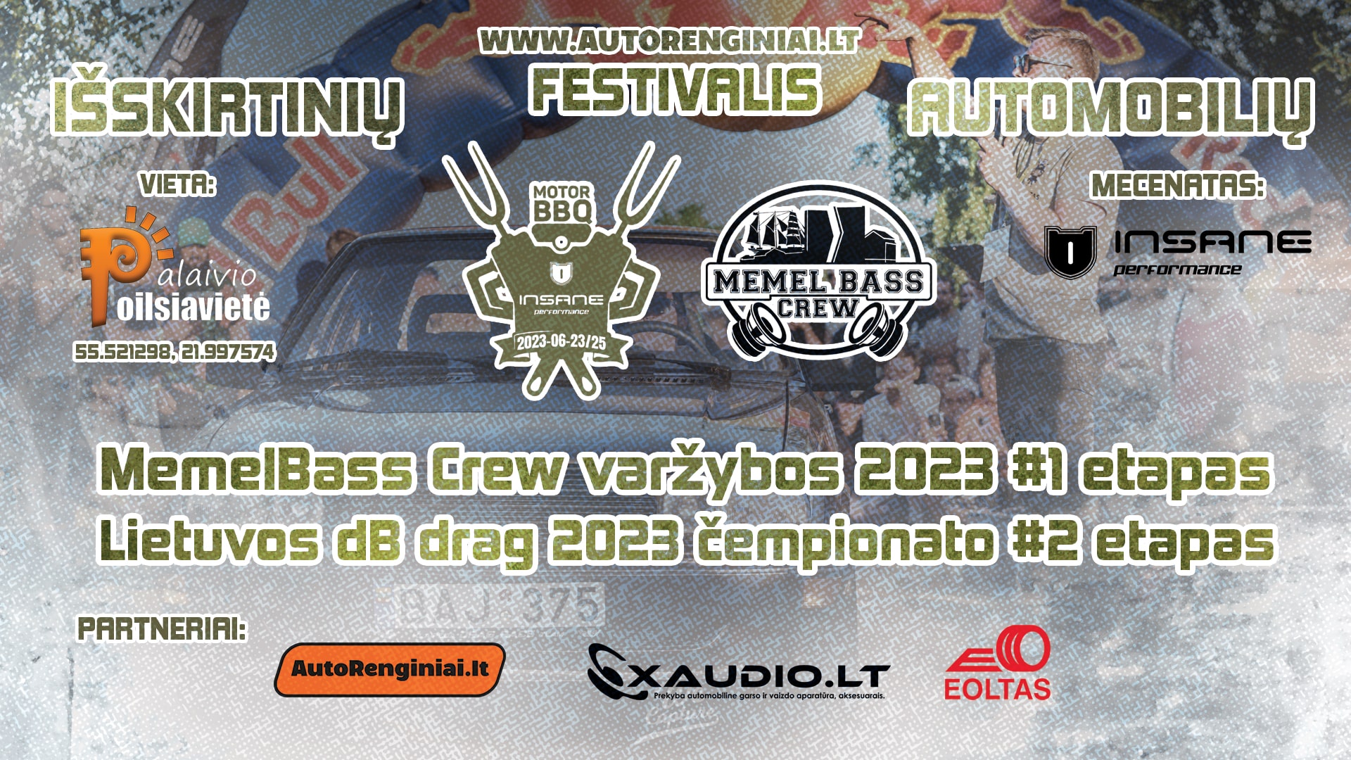 MemelBass Crew dB drag varžybos #1 etapas. Lietuvos dB drag 2023 čempionato #2 etapas
