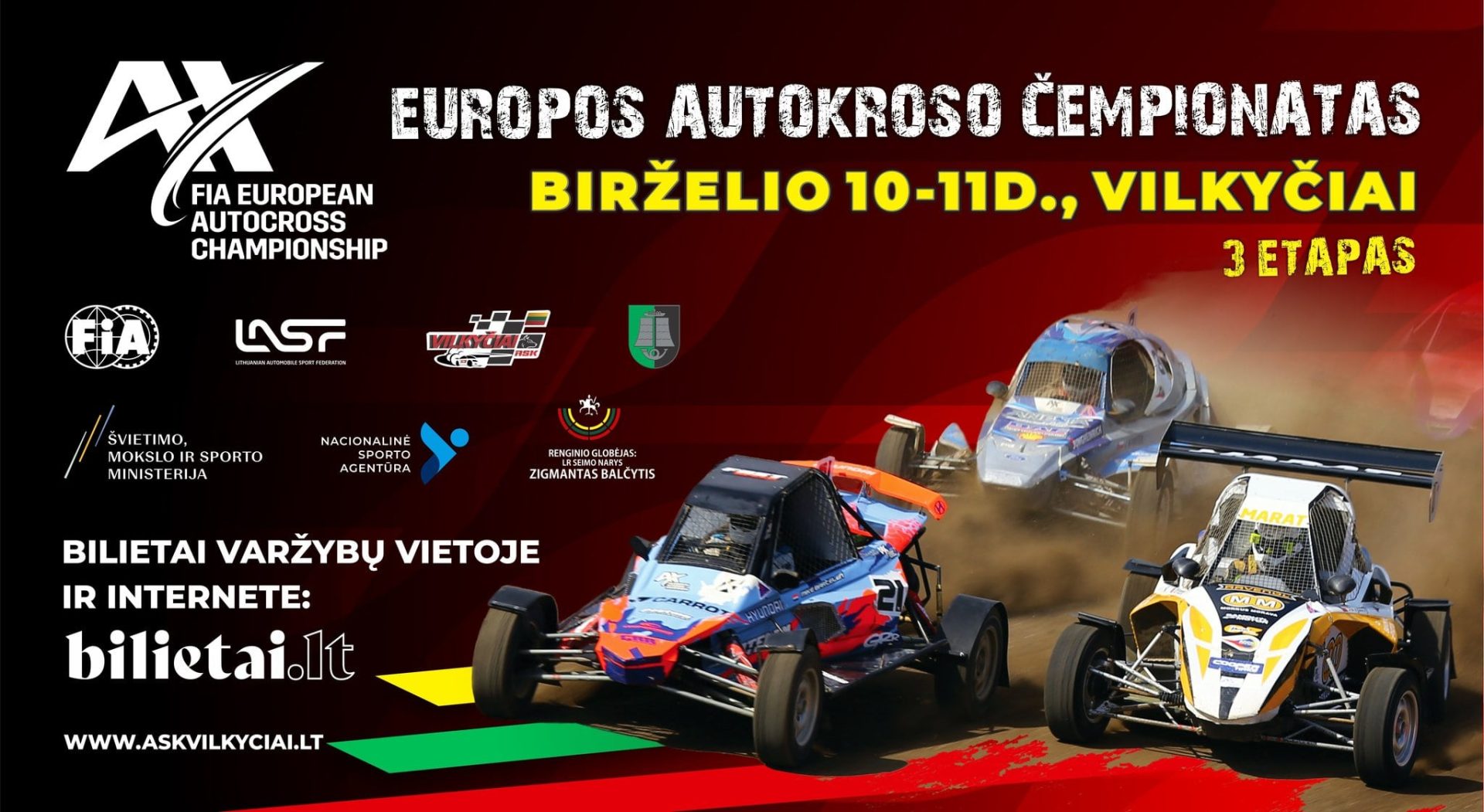 FIA Europos automobilių kroso čempionatas Vilkyčiuose!