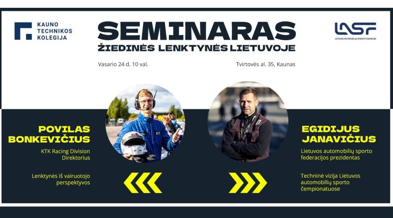 Seminaras: Žiedinės lenktynės Lietuvoje