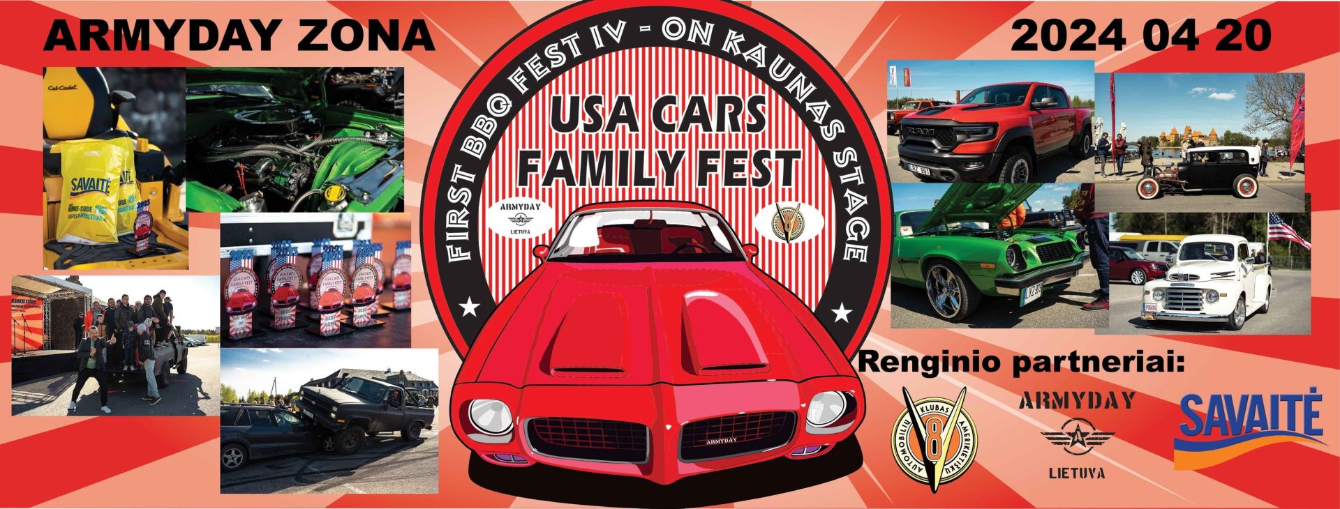 USA CARS FAMILY FEST 2024 BBQ IV-ON Kaunas Stage