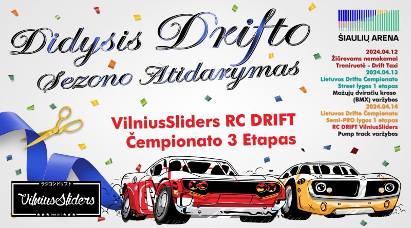 VilniusSliders RC drifto čempionato 3 etapas